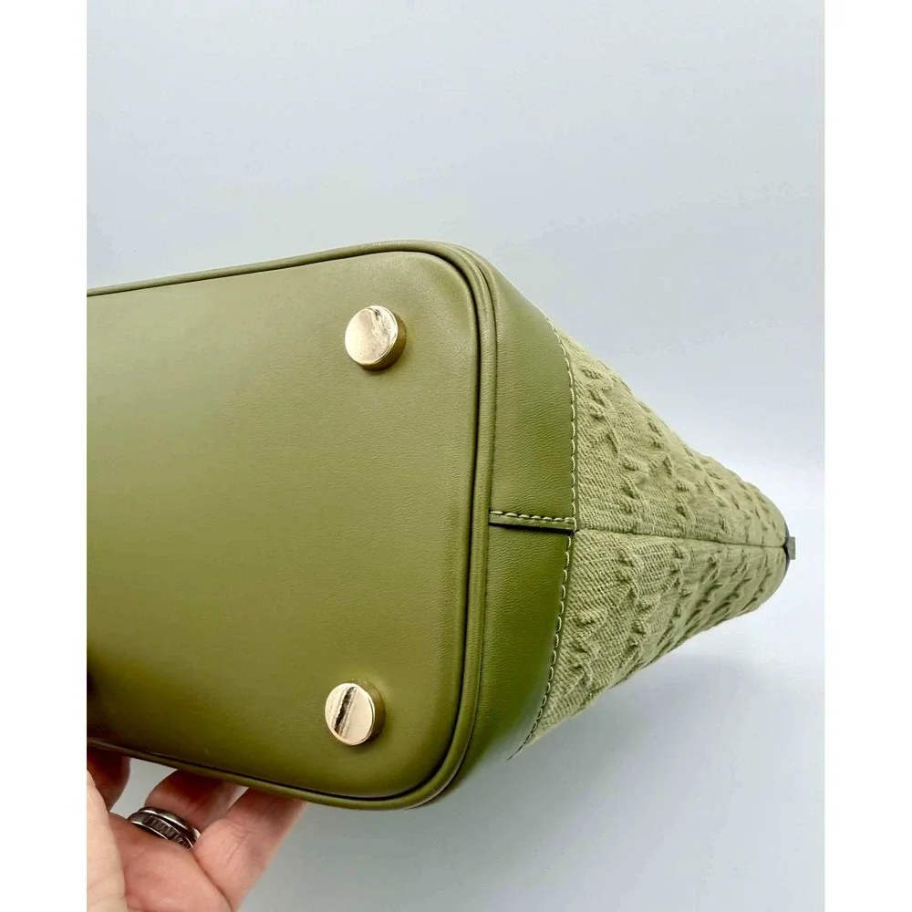 MICHAEL Michael Kors Luisa Canvas Medium Logo Tote in Olive Green